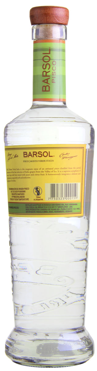 BARSOL Pisco Paket 3 Flaschen