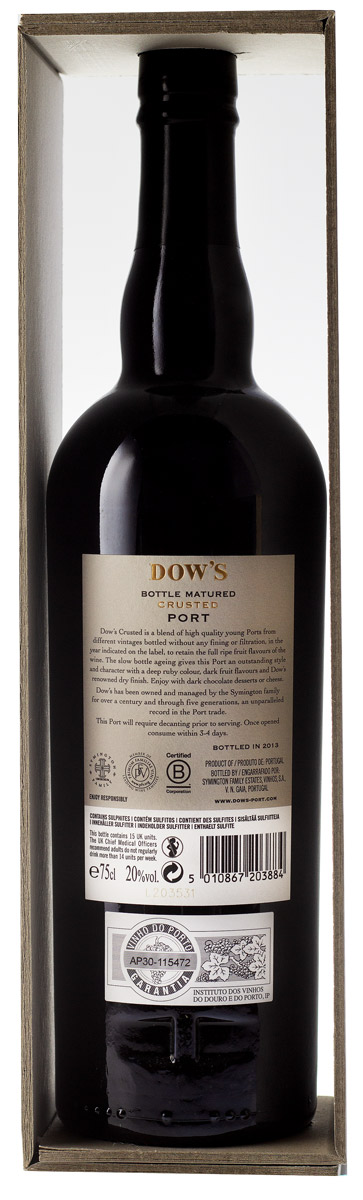 DOW'S Crusted Port, bottled 2013