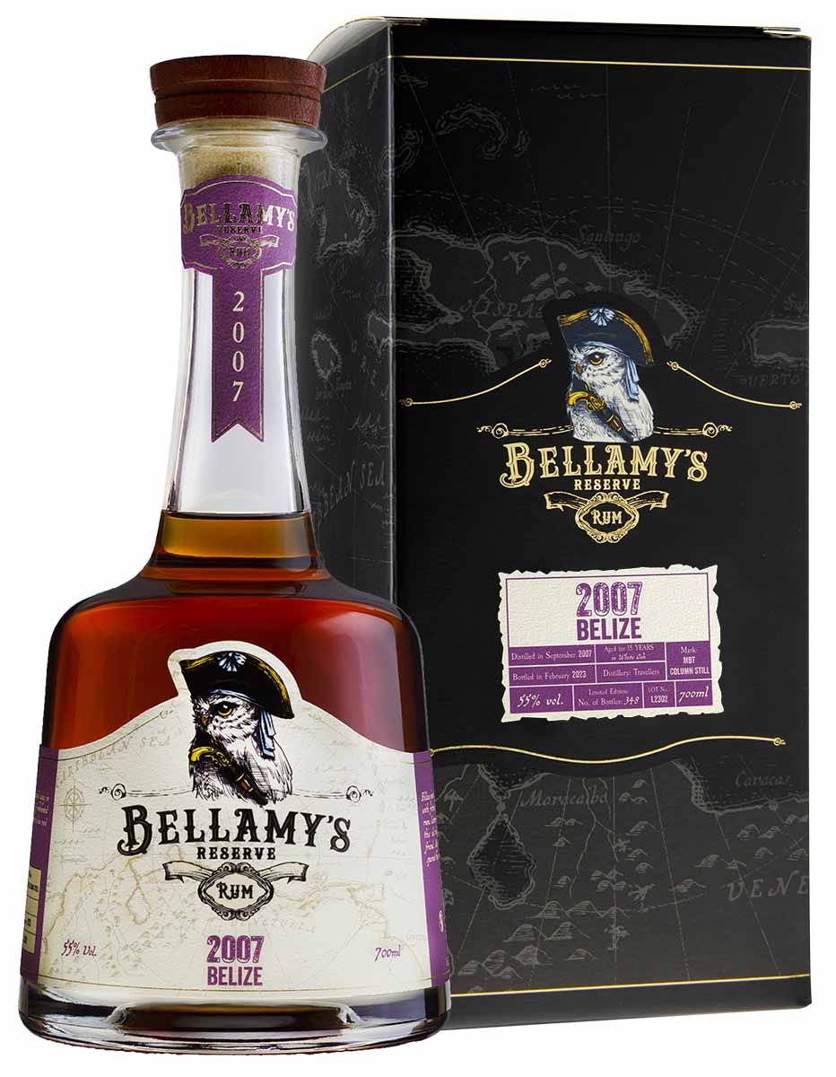 BELLAMY'S RESERVE RUM 2007 Belize Travellers | Distilled 09/2007 Bottled in 02/2023