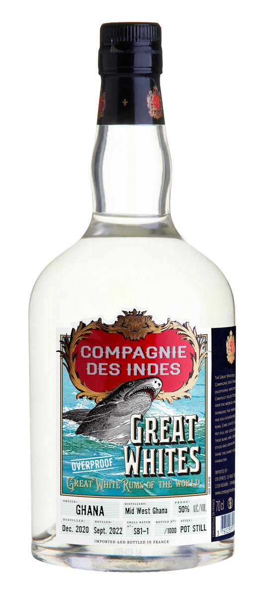 COMPAGNIE DES INDES Ghana Great White Rum | Overproof