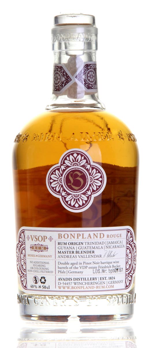 BONPLAND Rum Connoisseur‘s Box
1x BONPLAND Rum Rouge 50cl +
2x Old Fashioned Tumbler Glas