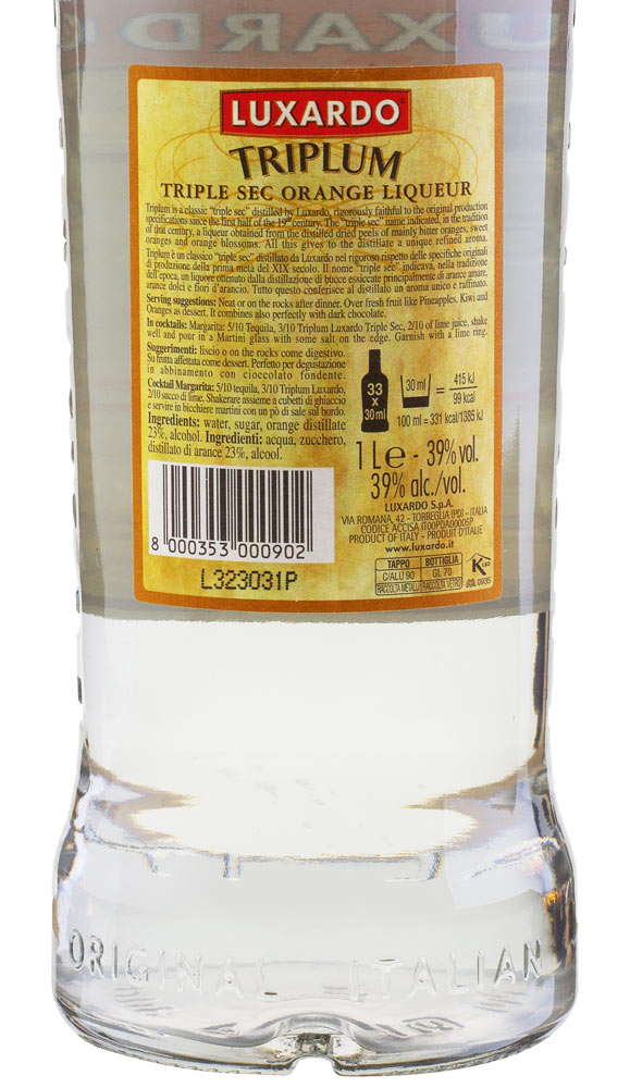 LUXARDO Triplum Triple Sec Orange Dry Liqueur