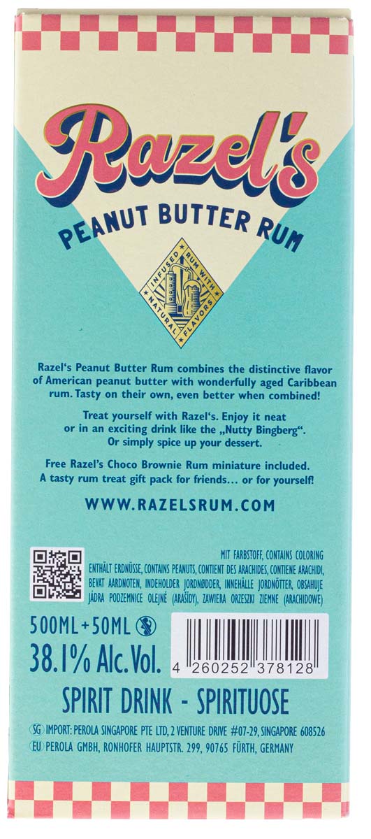 RAZEL'S Peanut Butter Rum VAP mit 50ml RAZEL'S Choco Brownie Rum