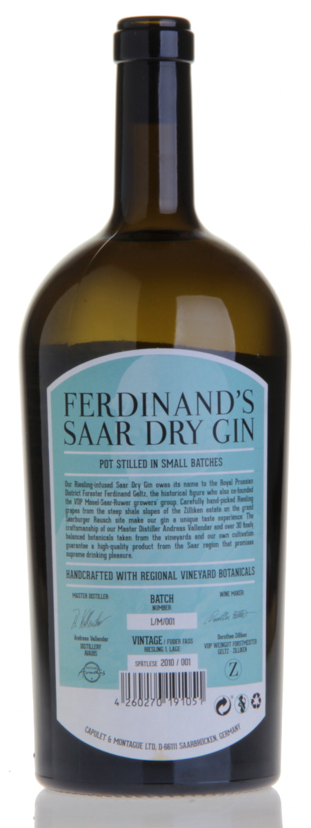 FERDINAND'S Saar Dry Gin Magnumflasche