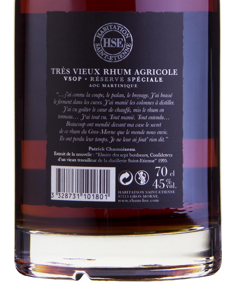 HSE VSOP Rum Très Vieux Rhum Agricole