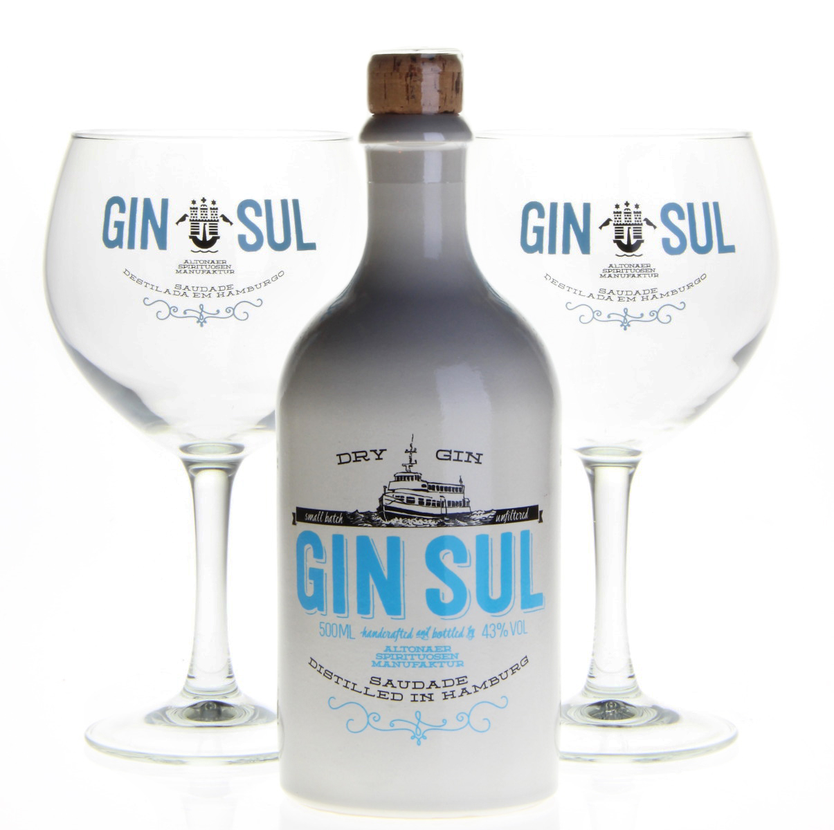 GIN SUL mit 2 Gin Sul Ballongläsern